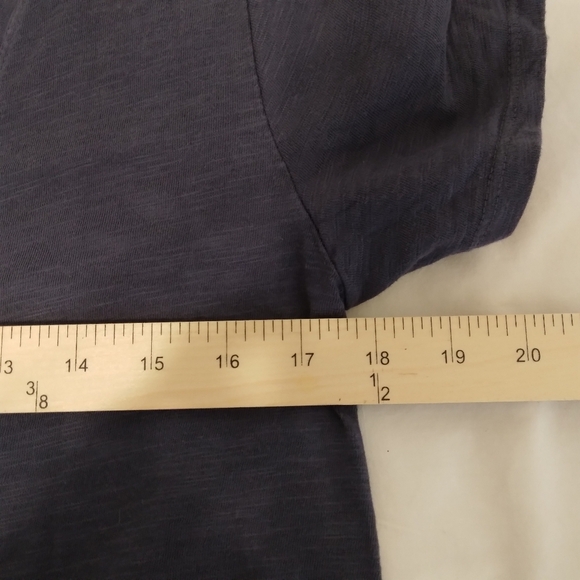 XS Wilt T-Shirt Dress Blue 100% Cotton TRAPEZE V-NECK SHIRT DRESS SHORT SLEEVES - Picture 6 of 8